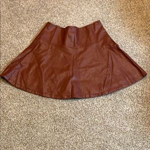NWT Faux Leather Mini Skirt